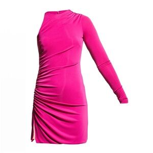 Cinq à Sept Kayleen One-sleeve Mini Bodycon Dress In Petunia, Size 8